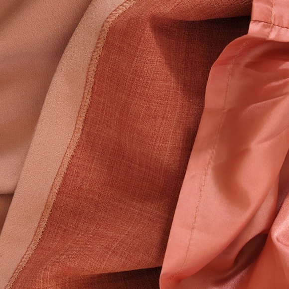 Anthropologie Comme Toi Rust Cinched Elastic Waist Lined Mini Skirt Size Small - Picture 6 of 6